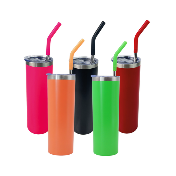 Media Caja - Skinny Aislante con popote 20 oz