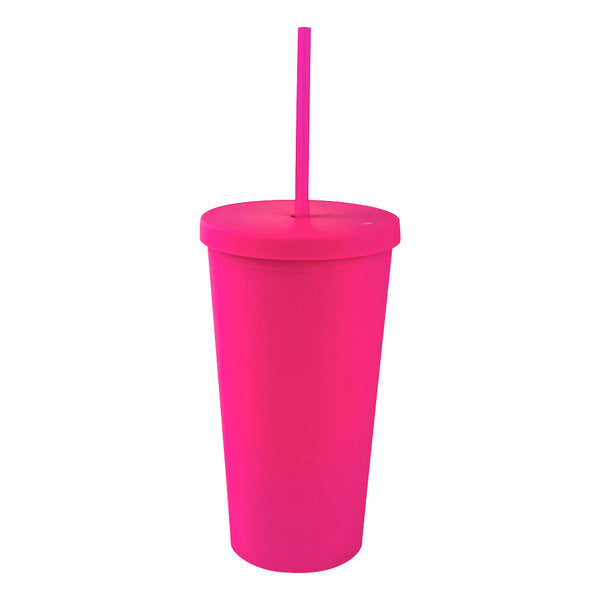 Classic Tumbler 500ml negro Rosa Neón